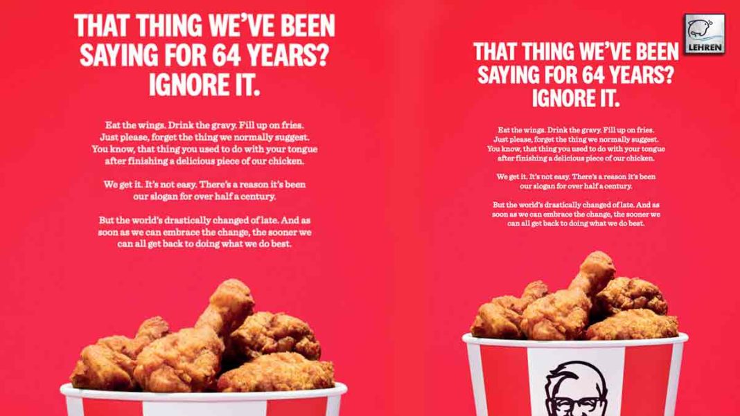 KFC Deletes Iconic Tagline
