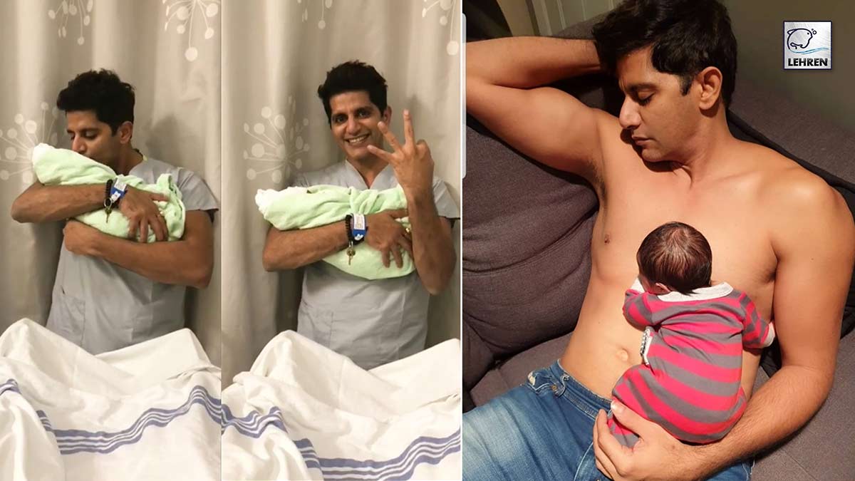 Karanvir Bohra Cradles His Newborn Daughter In His Arms In This Cute Video