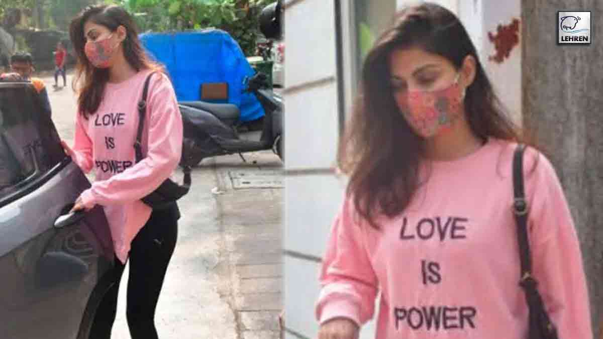 Rhea Chakraborty Steps Out To Hunt A New House In Mumbai
