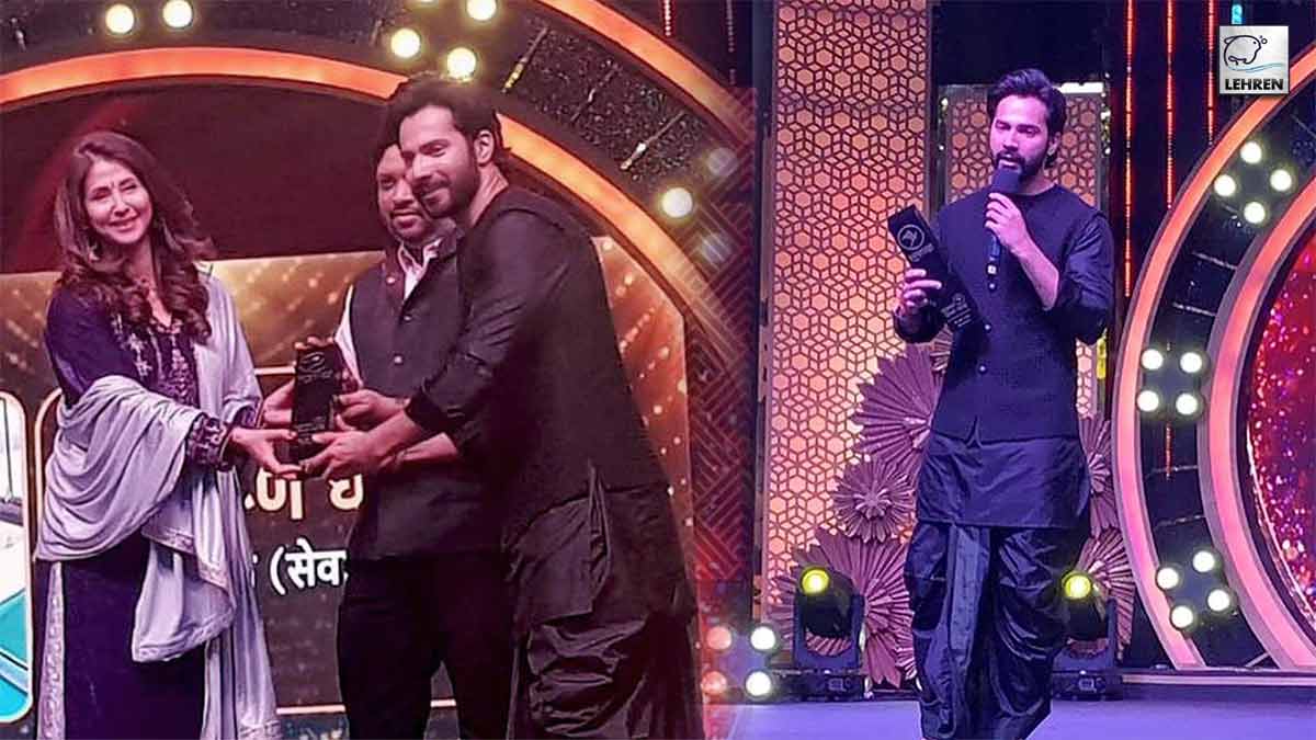 Varun Dhawan Gets Awarded For His Contribution During Lockdown