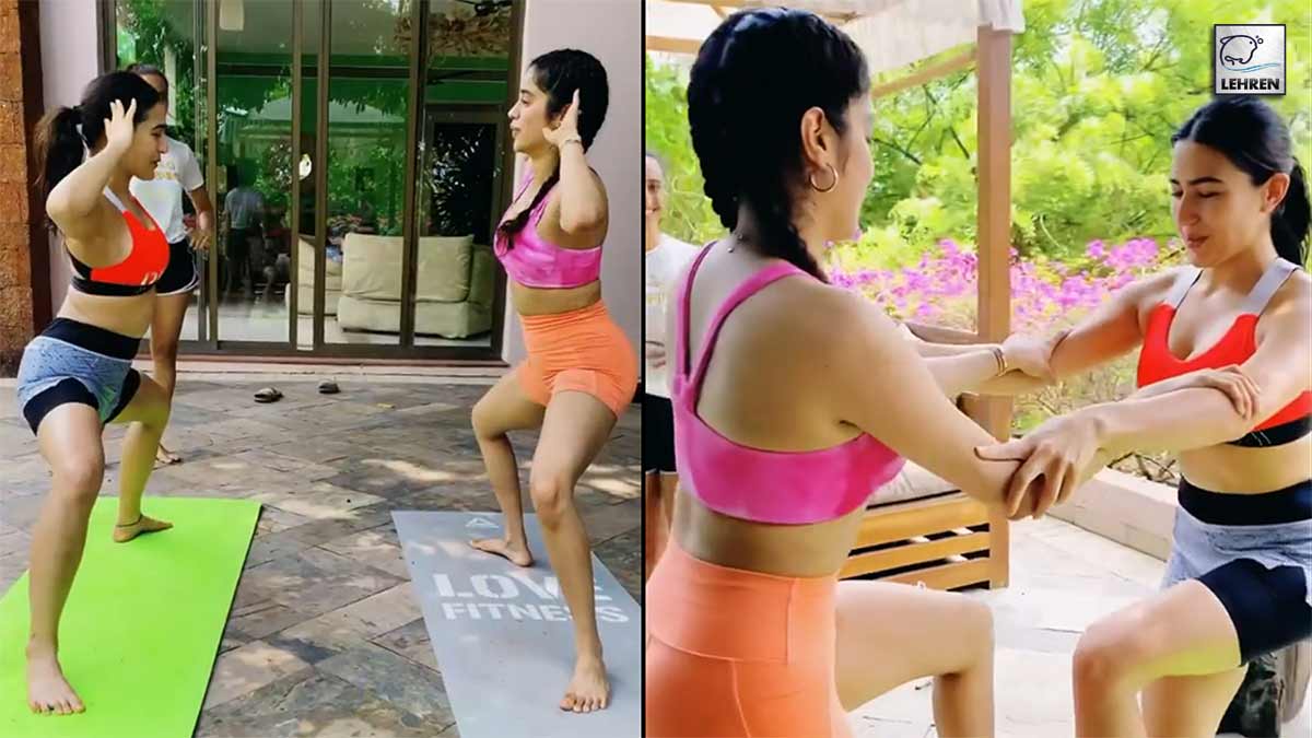 Viral Video Of Janhvi Kapoor And Sara Ali Khan Working Out Together