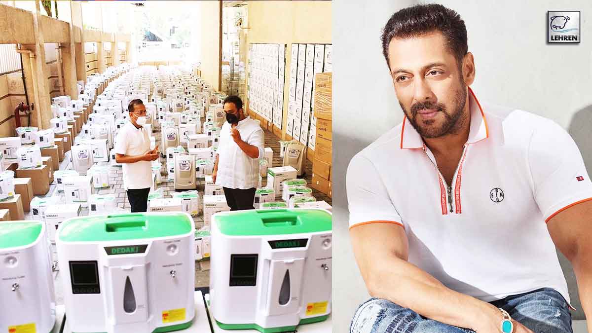 Salman Gives Oxygen Concentrators