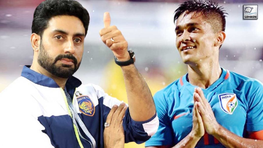 Abhishek Bachchan congratulates footballer Sunil Chhetri
