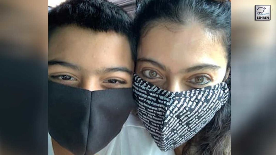 Kajol Shares A Masked Photo With Son Yug!