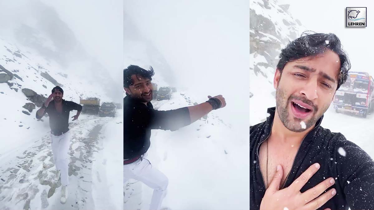 Shaheer Sheikh Dances While Stuck In Heavy Snowfall On His Way To Pangong Lake