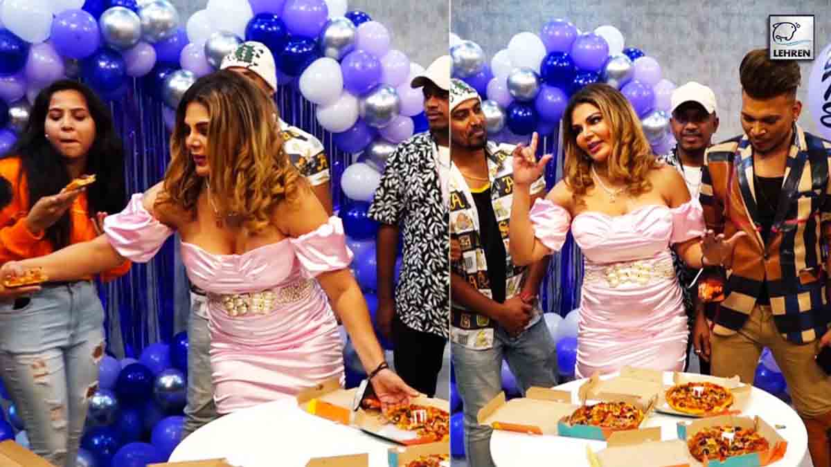 Rakhi Sawant Hosts Pizza Party For Her Fans