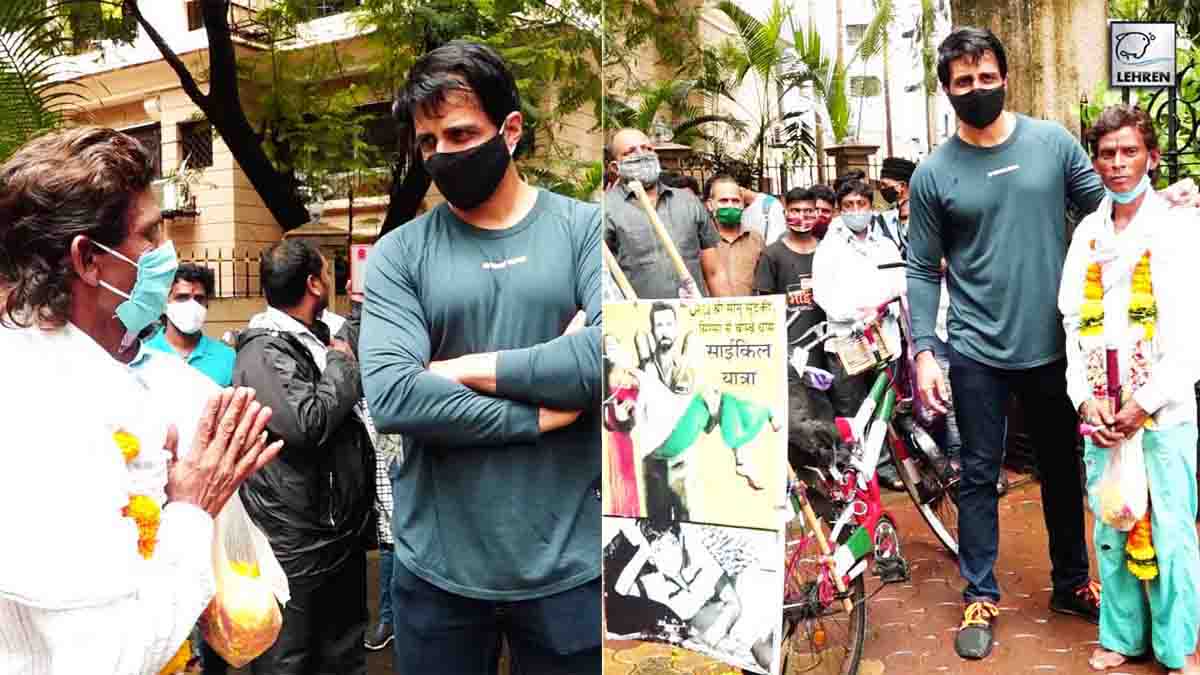 Video: Fan Travels 1200 Km On Cycle To Meet Sonu Sood