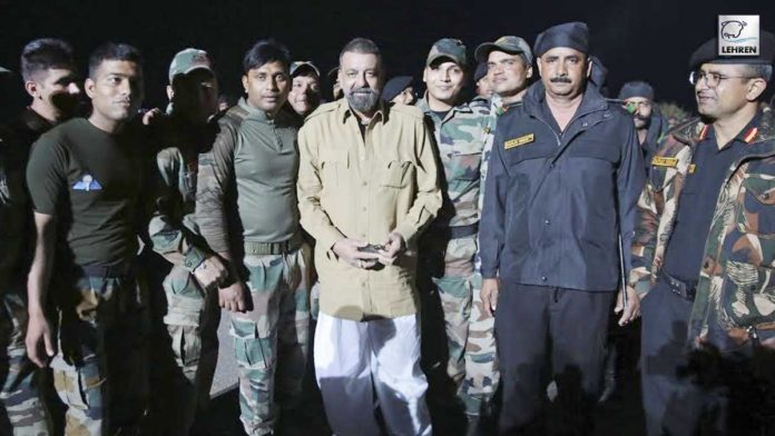 Sanjay Dutt Met Jawaans From The Indian Army While Shooting For The Movie Bhuj: The Pride Of India!
