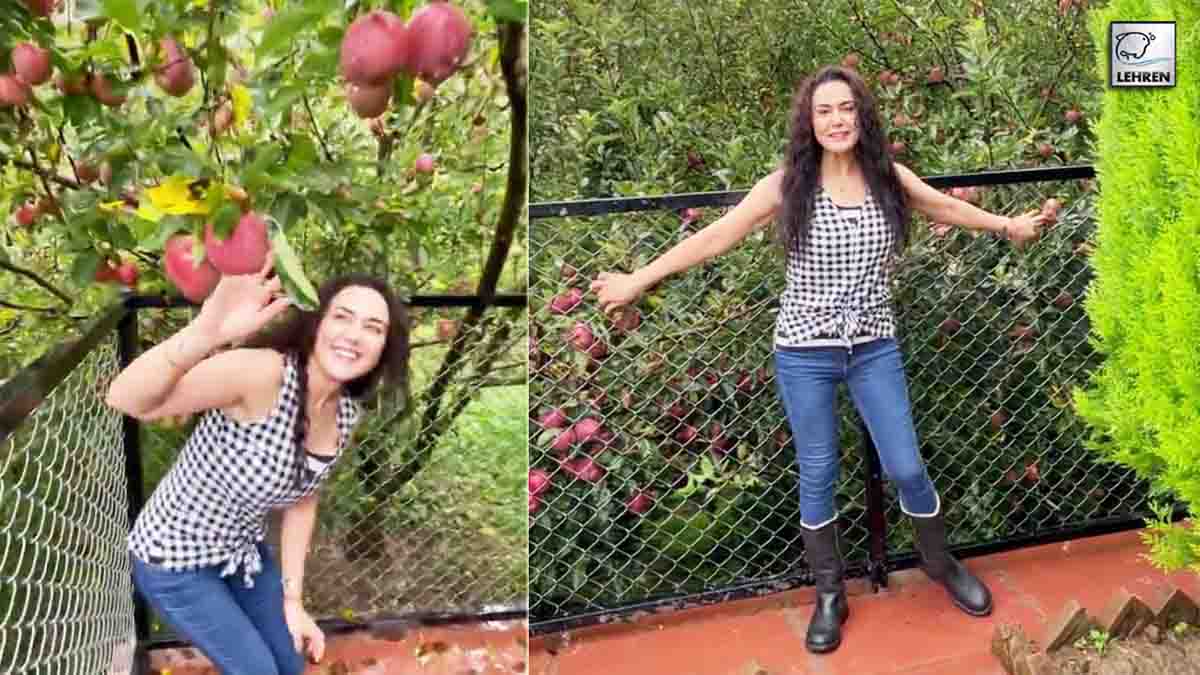 Preity zinta gives tour to her apple farm WEB