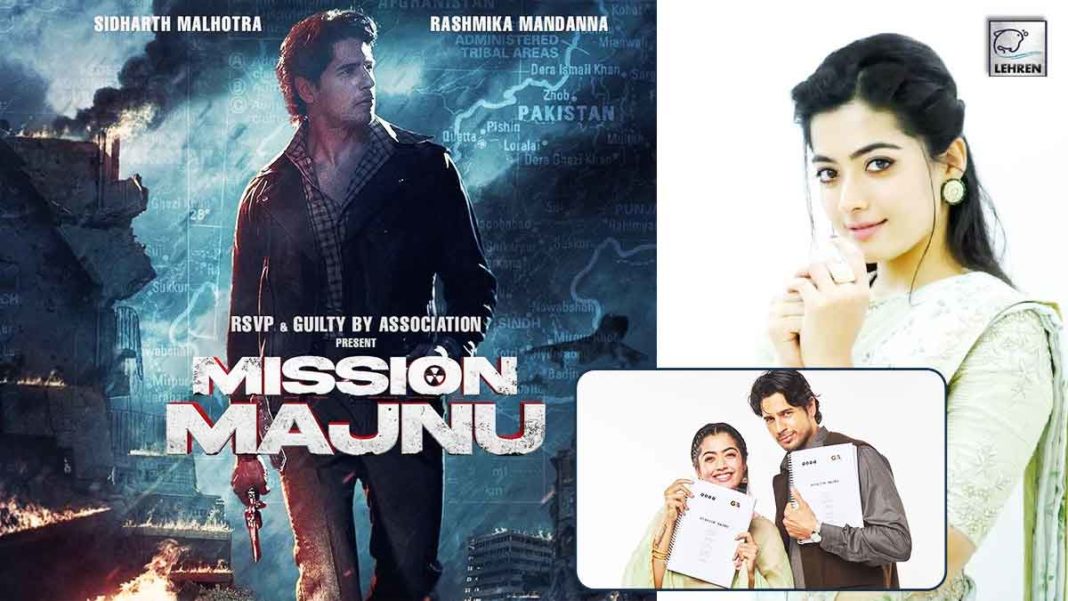 Rashmika Mandanna ended the shoot of her Bollywood debut film, Mission Majnu, Starring Sidharth Malhotra. Web