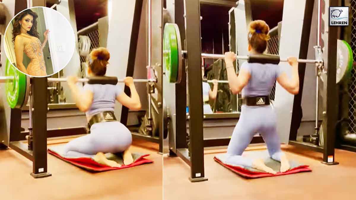 OMG! Urvashi Rautela Performs 65 Kgs Kneeling Squats Watch Video