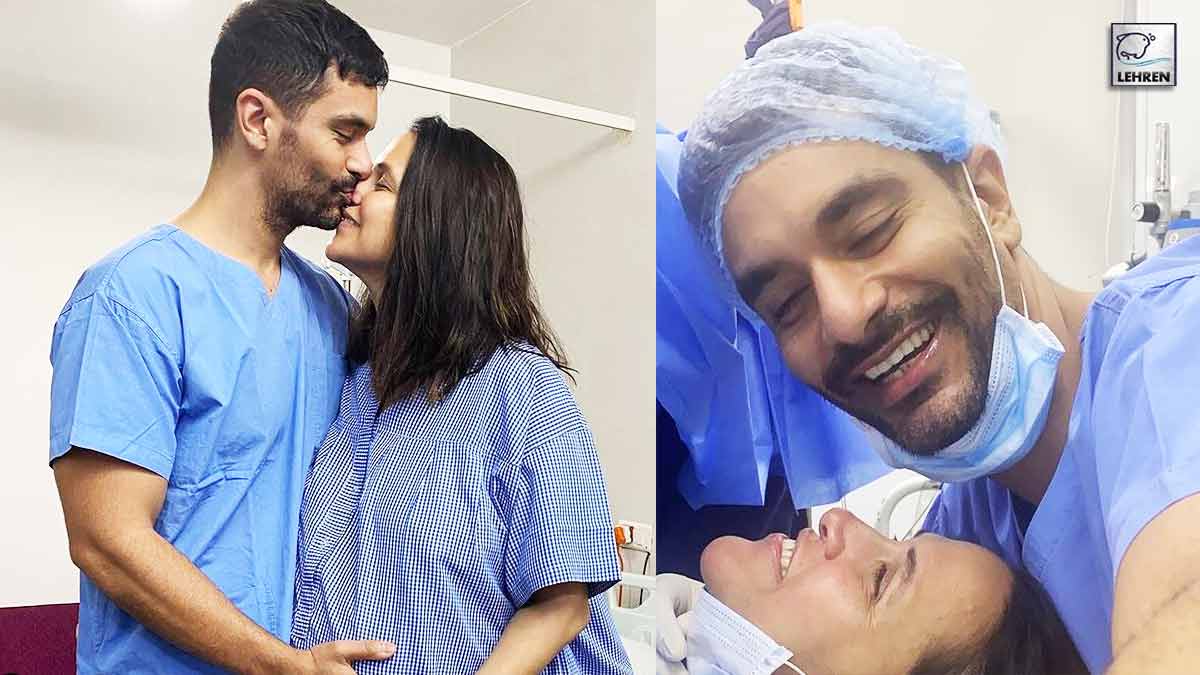 Angad Bedi Shares Video Of 'Nervous' Neha Dhupia Going To OT For Delivery