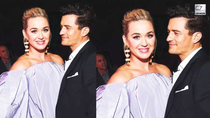 Katy Perry's Fiance Orlando Bloom Runs On Stage To Fix Her Dress