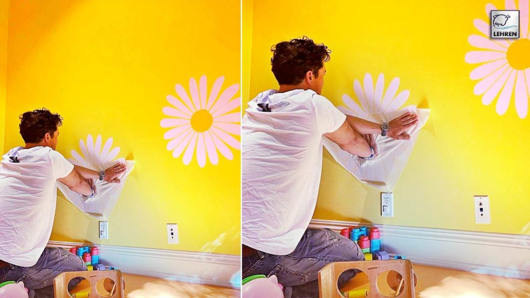 Orlando Bloom Paints Daughter Daisy Dove's Bedroom in Flowers