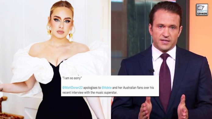 Australian TV Host Matt Doran Who Insulted Adele, Gives On-Air Apology
