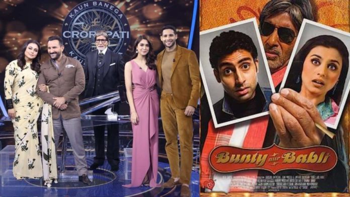 Rani Mukerji Reunites With Bunty Aur Babli Co-Star Amitabh Bachchan On KBC 13