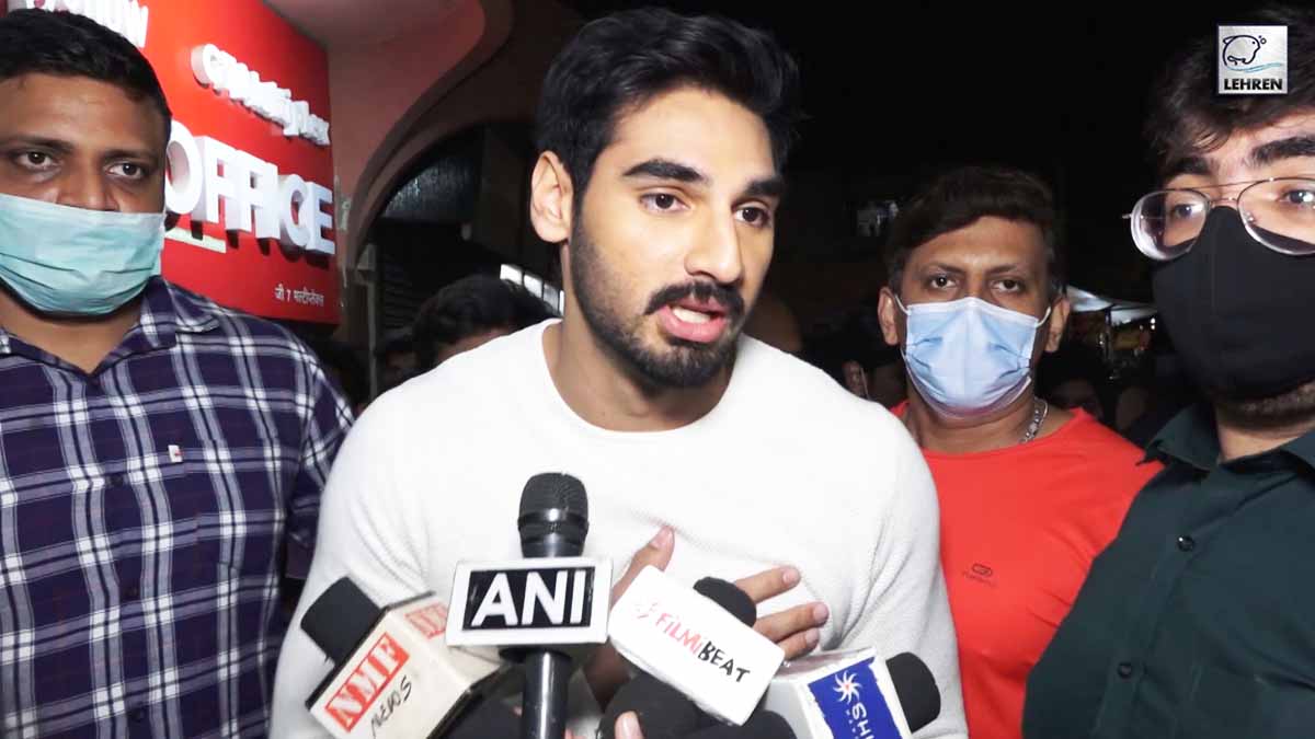 Ahan Shetty Spotted Promoting His Film Tadap At Gaiety Galaxy Theatre