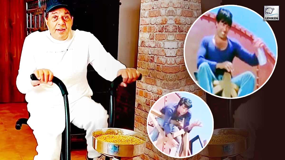Dharmendra Gives A Twist To Sholay's 'Chakki Peeecing' Scene, Watch