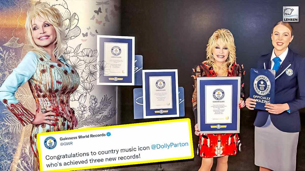 Dolly Parton Breaks 3 Guinness World Records