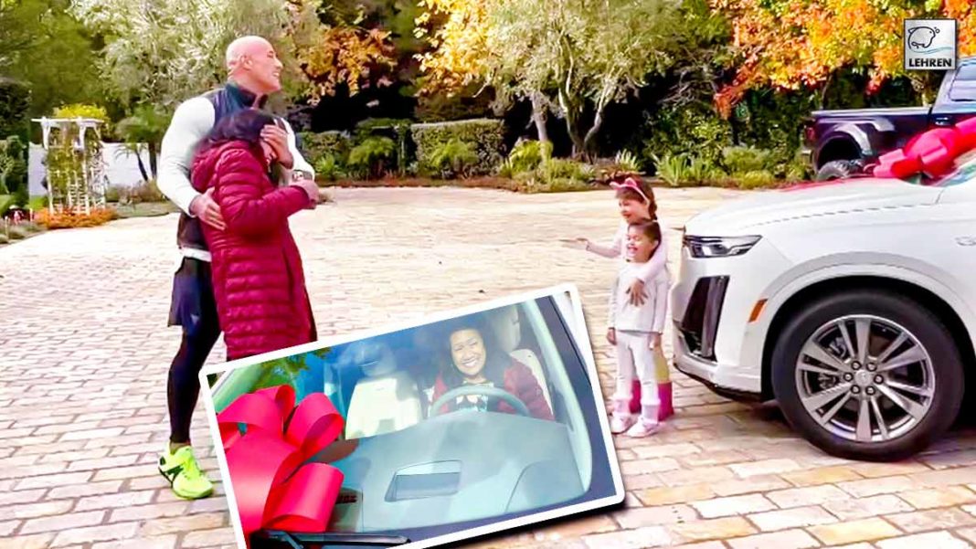 Dwayne Johnson Surprises His Mother With A New Car For Christmas