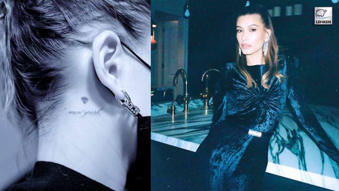 Hailey Bieber's Tattoo Artist Gives A Close Look At The Ink Behind Her Ear