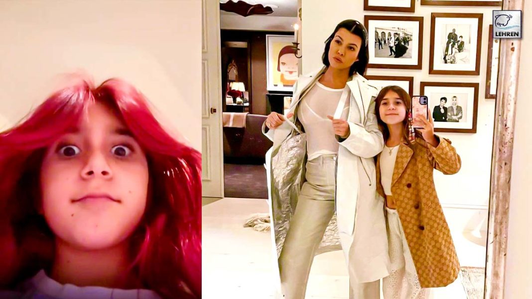 Kourtney Kardashian's Daughter Penelope Dyes Her Hair Red
