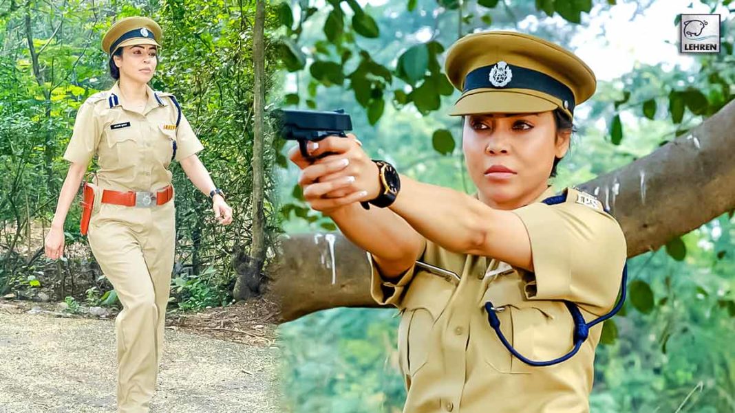 Nikita Rawal Shoots For A Character In A Cop Costume, Pictures Goes Viral