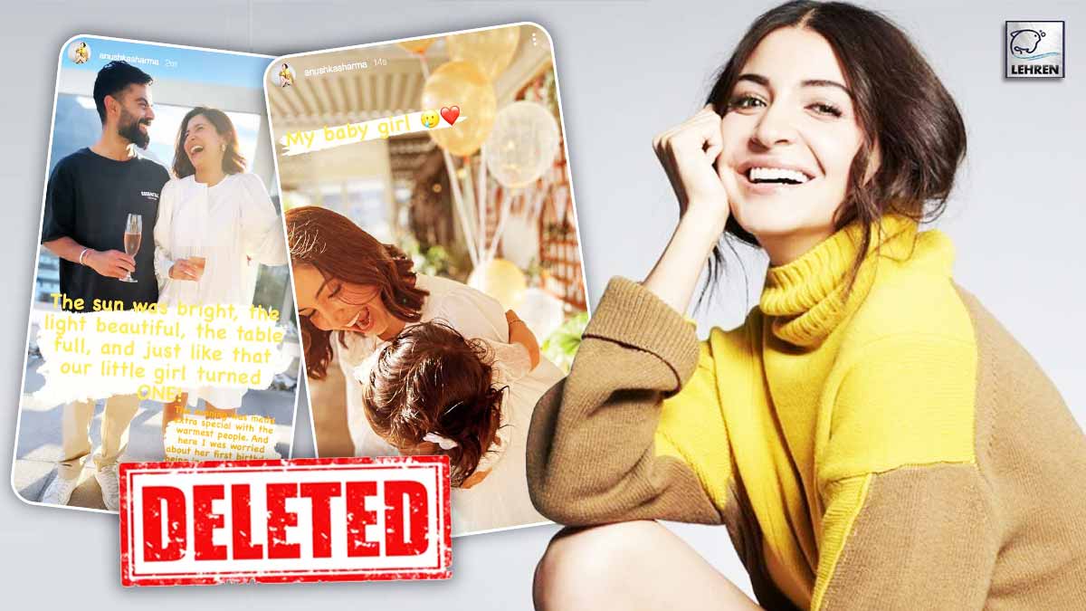 Anushka Sharma Deletes Pictures Of Vamika's 1st Birthday, Check Out Here