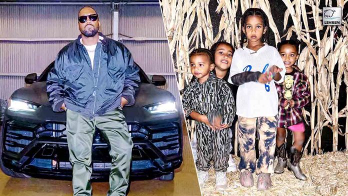Kanye West Is Back On Daddy Duty As He Enjoys With His Four Kids