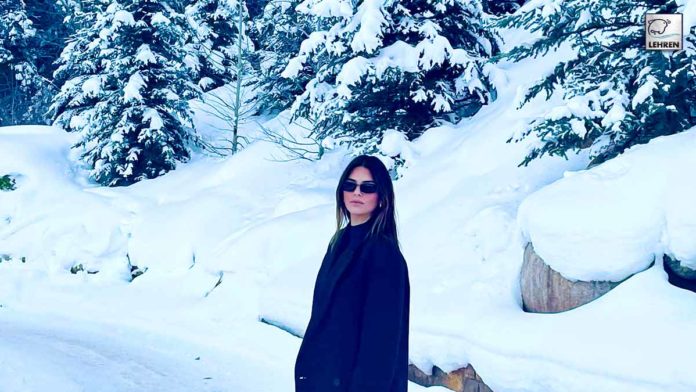 Kendall Jenner Enjoys In Snow In Tiny Bikini - Check Out