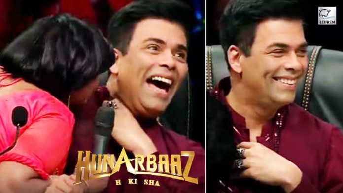 What! Hunarbaaz Contestant Gets Intimate With Karan Johar