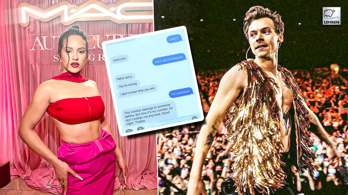Harry Styles Texted Stranger, Thinking It Was Pal Rosalía Number