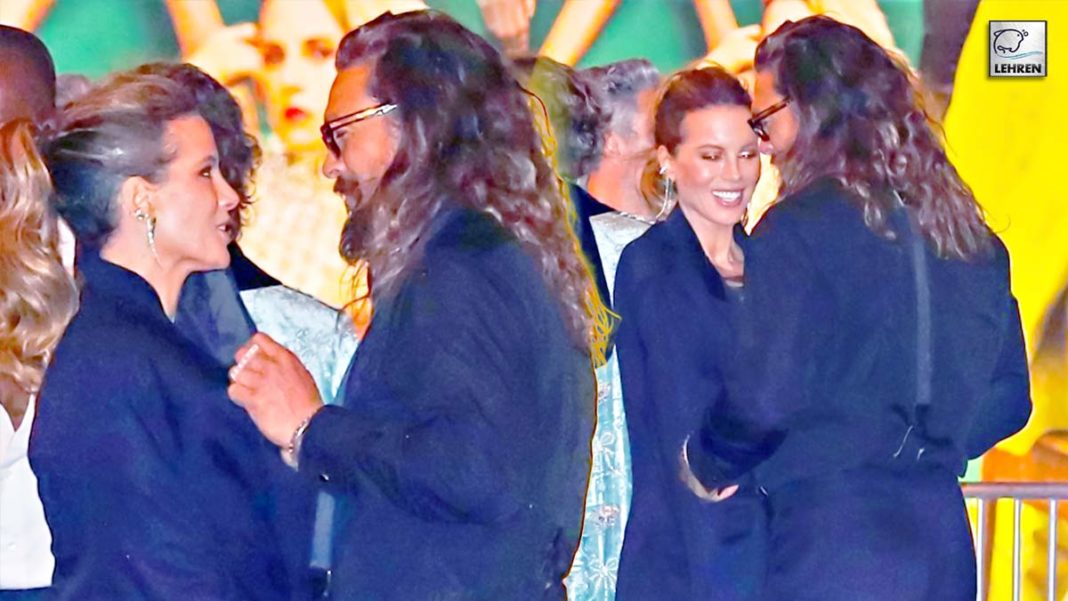 Jason Momoa Gets Cozy With Kate Beckinsale At Oscar 2022 After Party