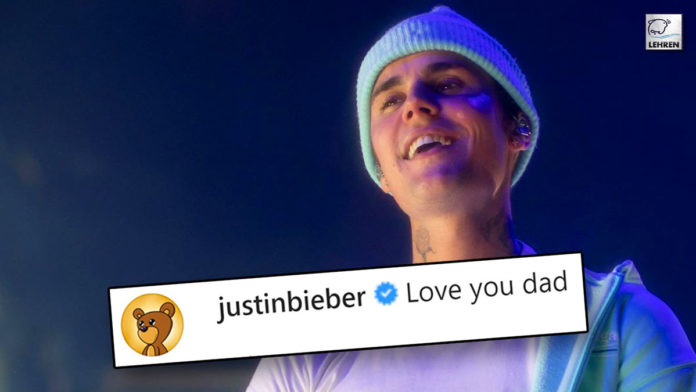 Justin Bieber Shares Throwback Snap Of Himself with His Dad