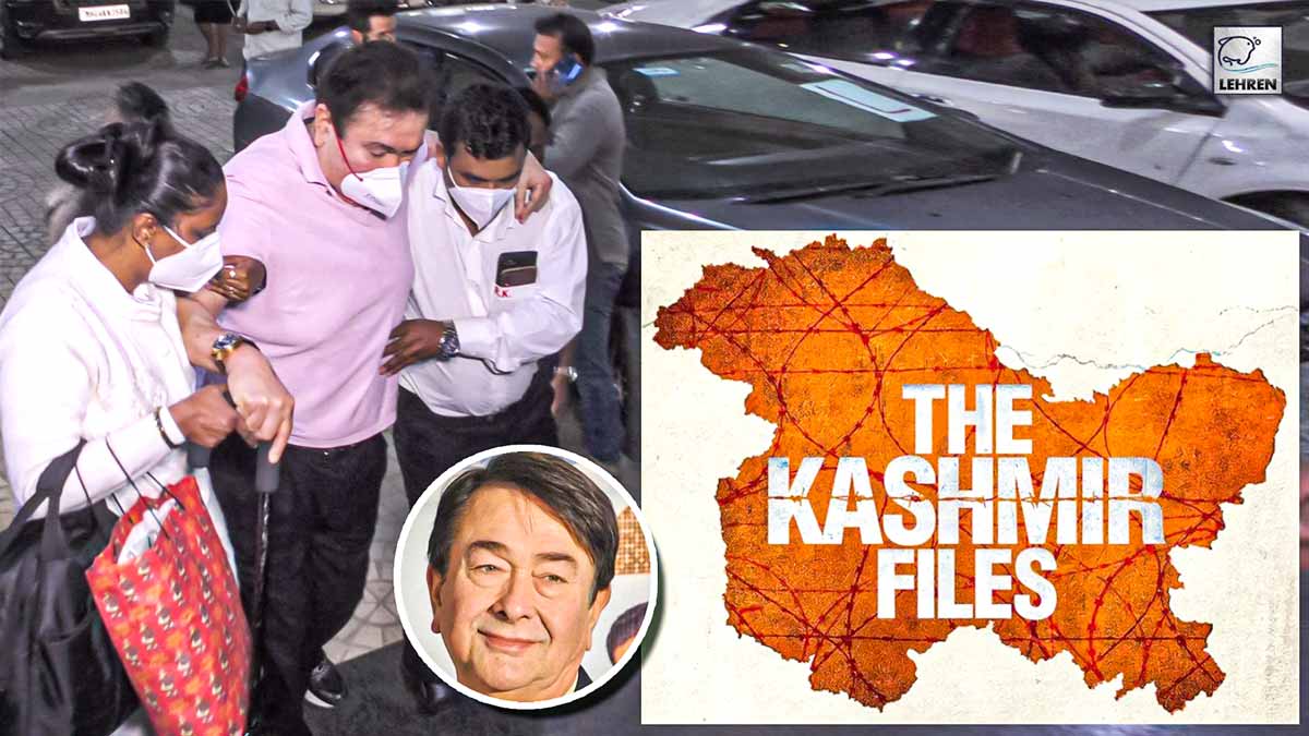 With Help Of Caretakers, Randhir Kapoor Reaches To Watch 'The Kashmir Files'