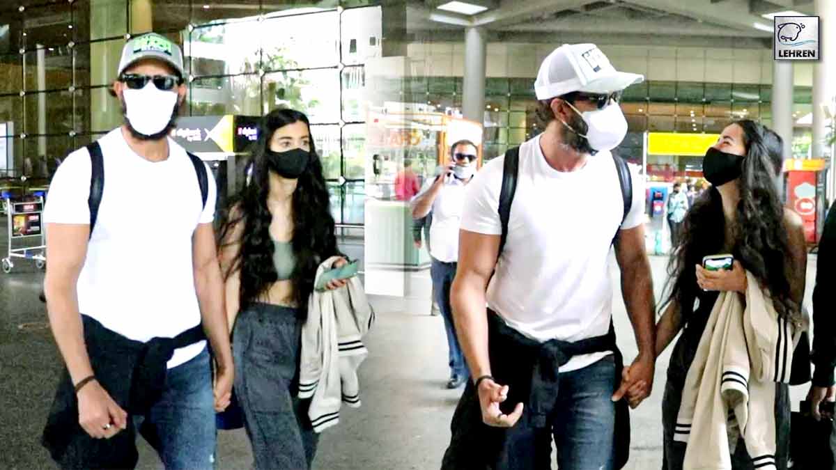 Hrithik Roshan Saba Azad Confirm Their Relationship By Holding Hands At Airport