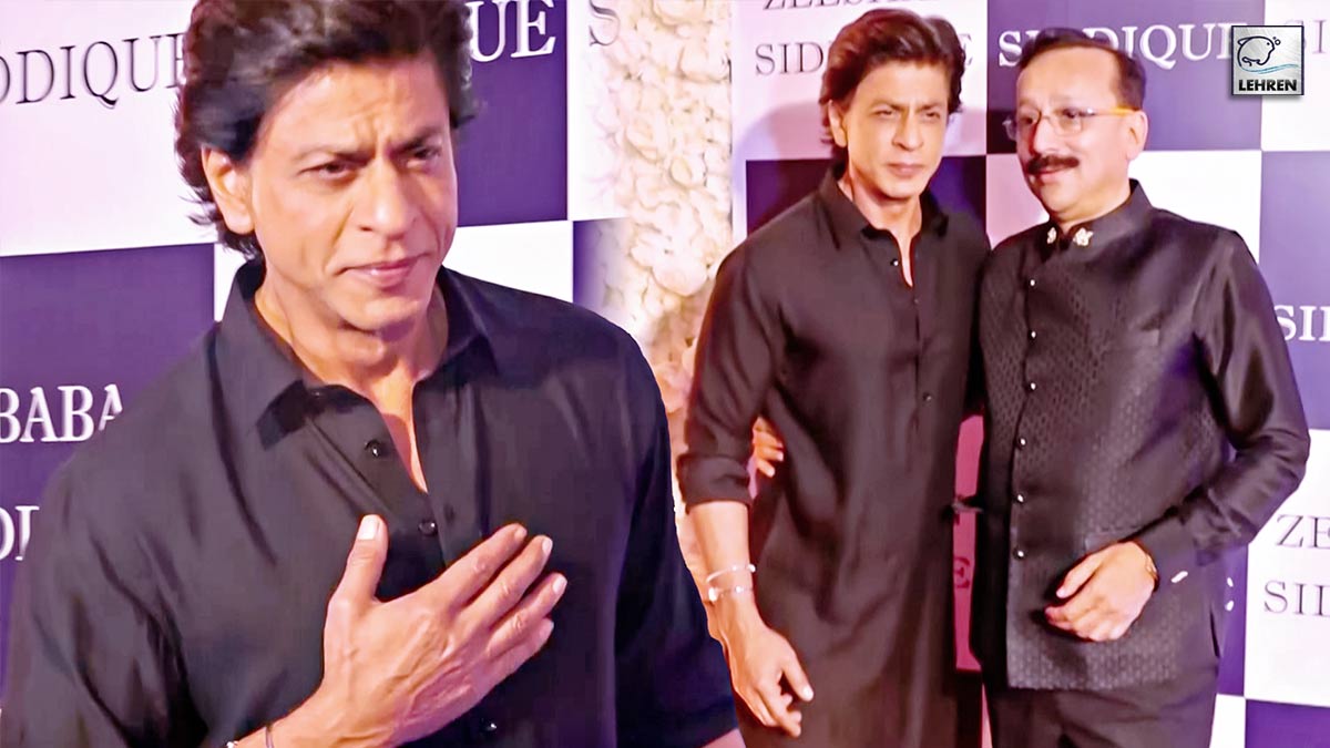 Shah Rukh Khan Made A Dashing Entry At Baba Siddiqui's Iftar Party 2022