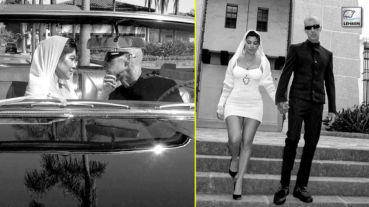Check Out Kourtney Kardashian And Travis Barker's Wedding Snaps