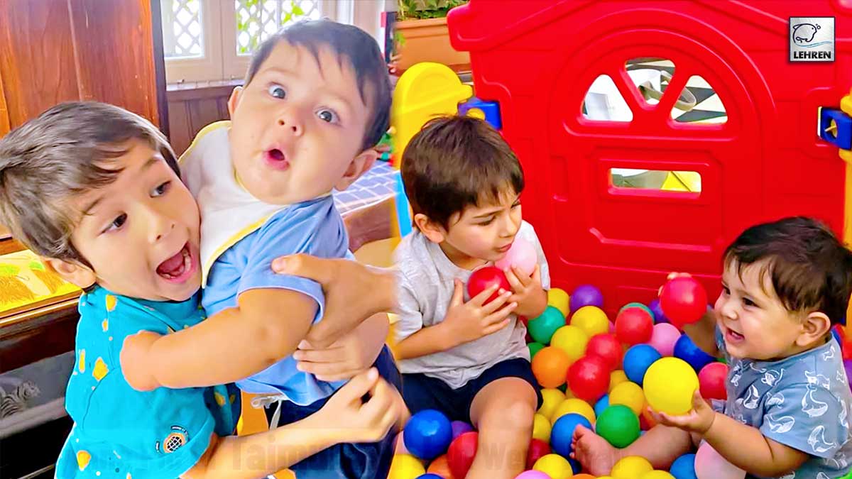 Cute Playtime Pictures Of Taimur And Jeh Go Viral On Internet