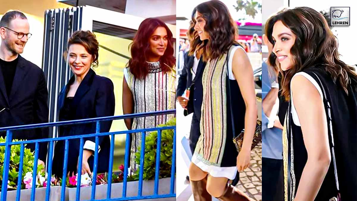 Deepika Padukone attends Cannes jury dinner in sleeveless mini