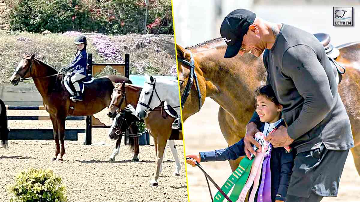 The Rock Feels Proud As His Daughter Wins Horse Riding Competition