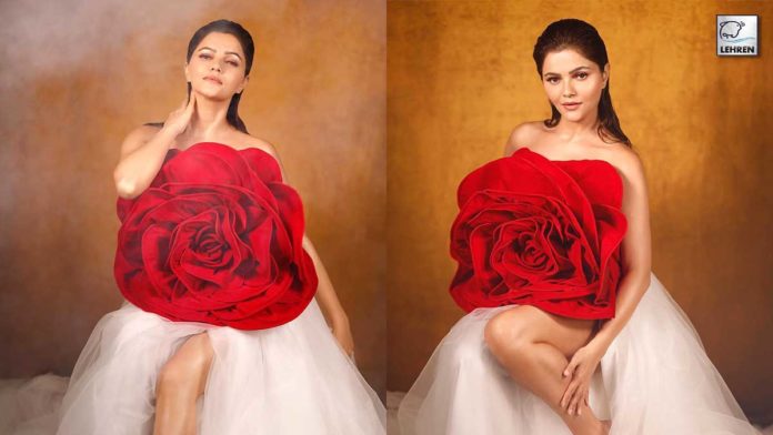 Rubina Dilaik Hot Photoshoot: Actress Flaunts Sexy Red Outfit