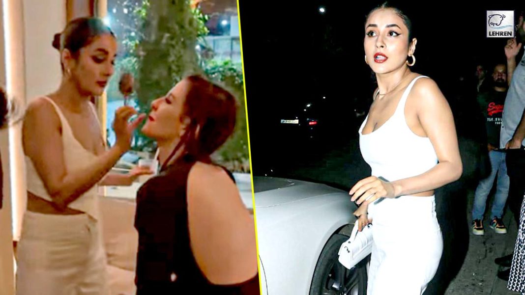 Shehnaaz Gill Pampers Friend Giorgia Andriani On Her Birthday Watch Video
