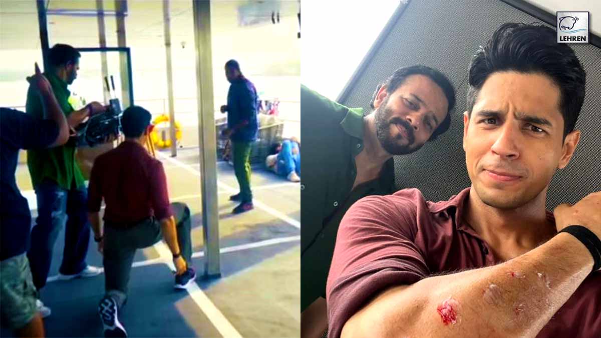 Sidharth Malhotra shows-off his injured arm as he wishes his 'Indian Police  Force' director Rohit Shetty a happy birthday