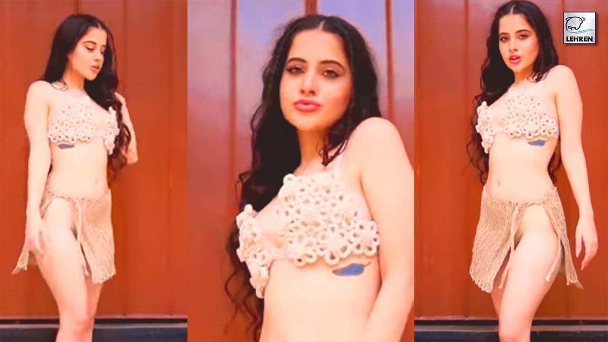 Urfi Javed Flaunts Semi Nude Look In Jute Skirt, Watch Video