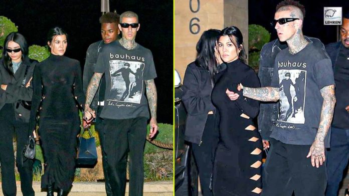 Kourtney Kardashian Enjoys Dinner With Husband Travis Barker In Malibu