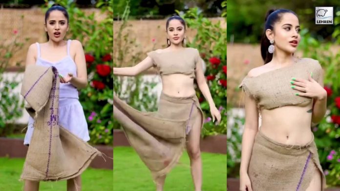 Urfi Javed Makes Dress Out Of 'SACK', Netizens Drop Hilarious Reactions!