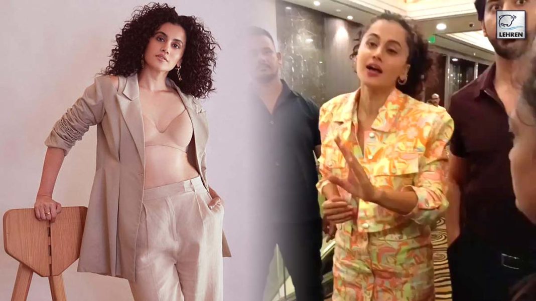 Taapsee Pannu Gets Into A Heated Argument With Paparazzi Watch Video