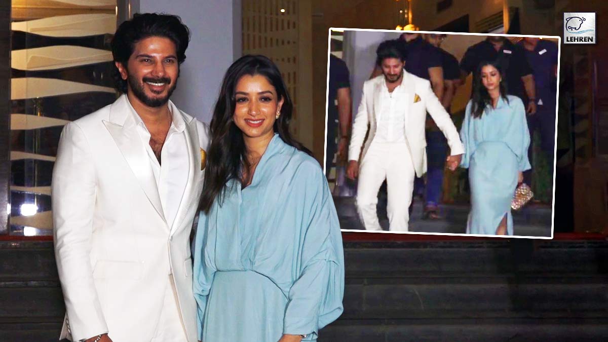 Cute! Dulquer Salmaan And His Wife Holding Hands At "Chup" Screening