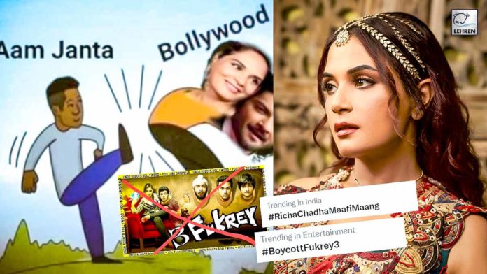 After Richa Chadha's Tweet, Boycott Fukrey 3 Trends On Twitter